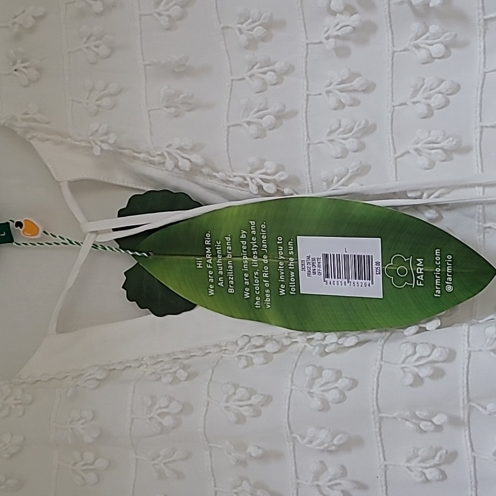 NWT Farm Rio Fringe Detail Mini Dress - Picture 9 of 15